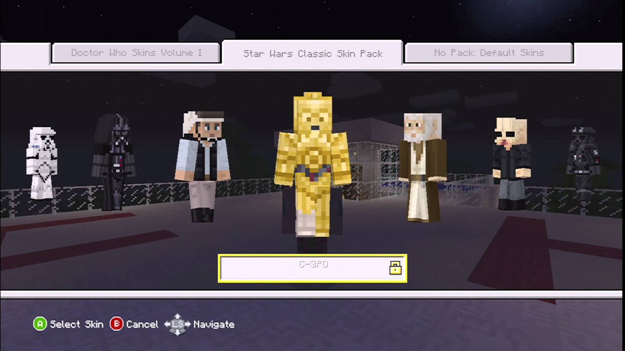 Star Wars Skin Pack Minecraft (XBOX 360) - YouTube