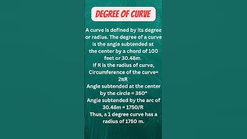 Degree of curve/@civilknowledgedictionary