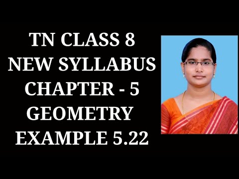 8th Maths Ch-5 Geometry | Example-5.22 | Samacheer One plus One channel