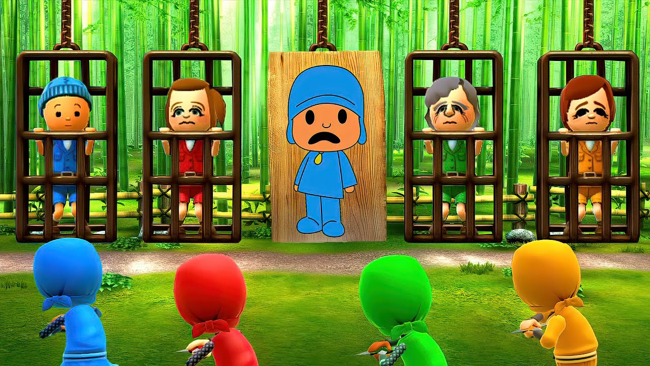Wii Party U Minigames - Pocoyo Vs Master Cpu | Don't Miss The Surprise Ending Scene
