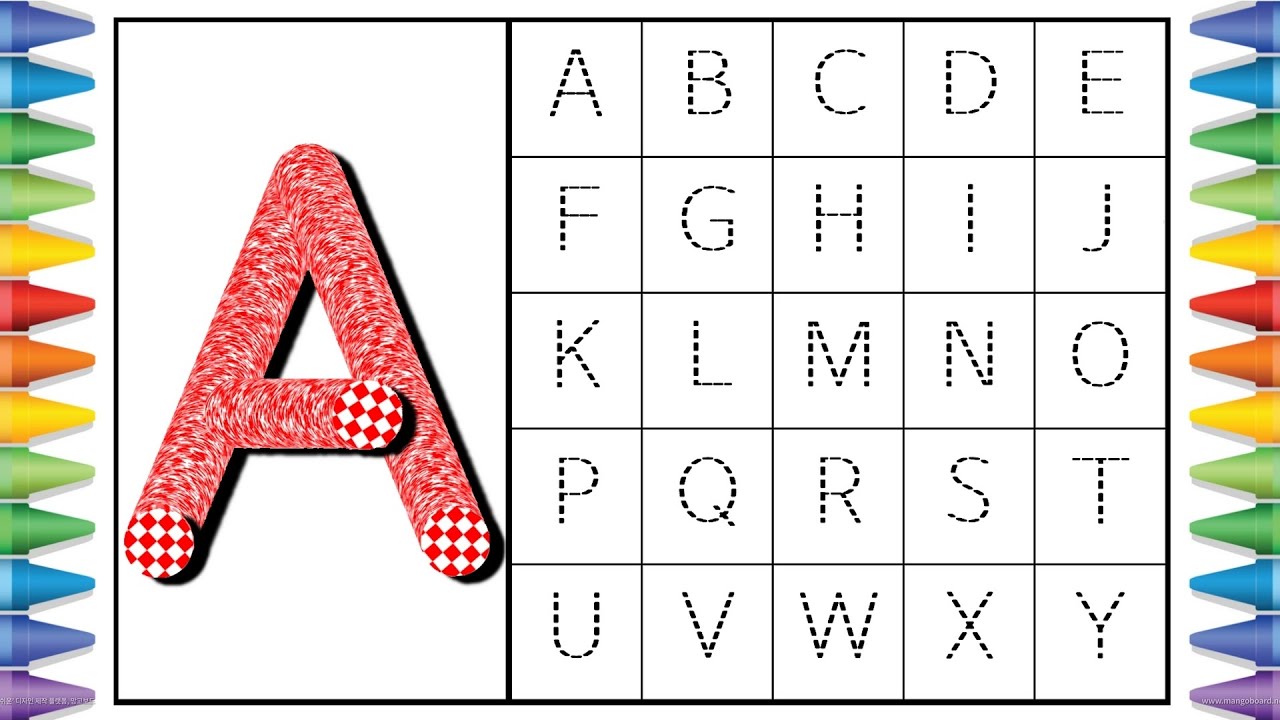 [알파벳 놀이] 유아와 어린이를 위한 ABCD 대문자 A부터 Z까지 쓰기 | Kids Alphabet A to Z | abc ...