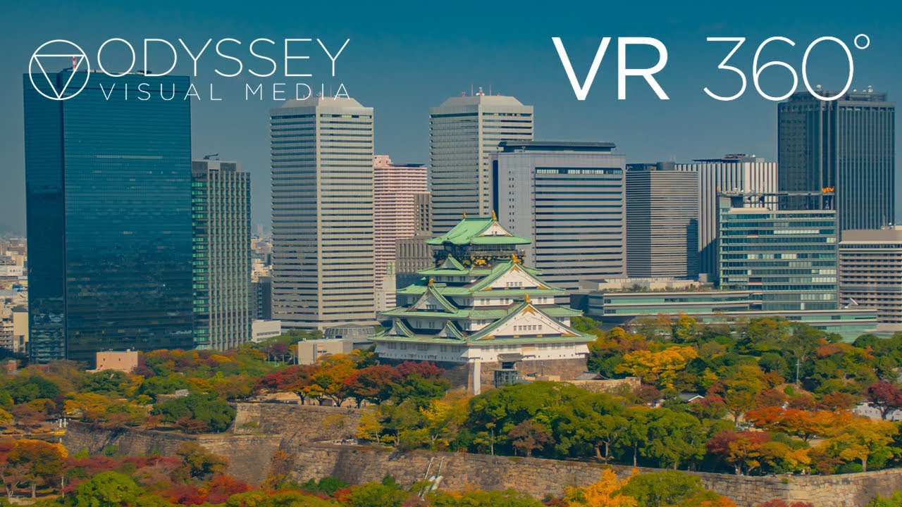 Osaka Japan Virtual Tour | VR 360° Travel Experience | 日本 大阪市 大坂城 Osaka Castle Shinto Shrine