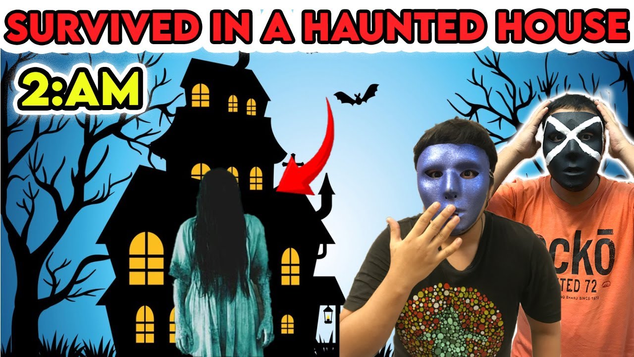 Surviving 24 Hours IN A REAL HAUNTED HOUSE 😱😡 @Sistrology - YouTube