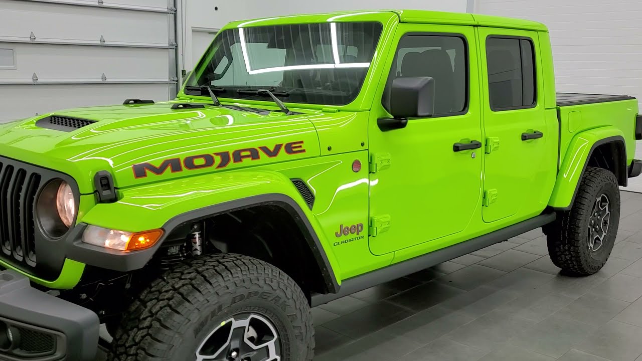 2021 JEEP GLADIATOR MOJAVE IN GECKO GREEN GLADIATOR WALKAROUND OVERVIEW  SOLD! - YouTube