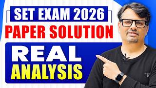 SET EXAM 2026 | Paper Solution | Real Analysis | By GP Sir screenshot 5