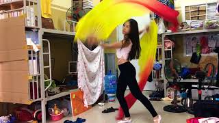 Daring Nur - belly dance fan veils - Kim Ngân