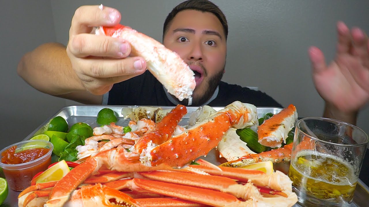 KING CRAB LEGS MUKBANG Seafood YouTube