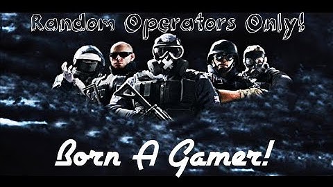 Random operators only//Rainbow six siege gameplay//RANKED