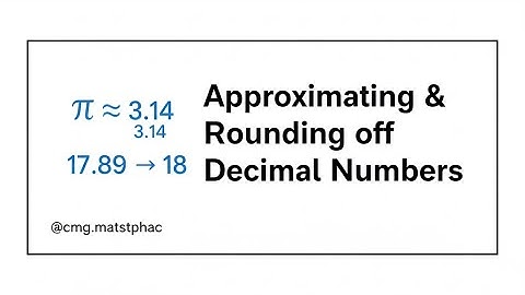 Approximation & Rounding off decimal numbers- Real Number System- C2.E11 (AKI-OLA Core-Math Series) 