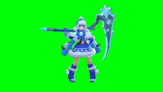 Anime Green Screen Hero Mobile Legend - Ruby Edelweiss No Copyright