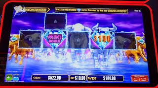 💥PART 1 OF 5💥BULLRUSH SLOTS💥HUFF N MORE PUFF💥BIG NIGHT ON POKIES IN SYDNEY #pokies #gambling #slots screenshot 5