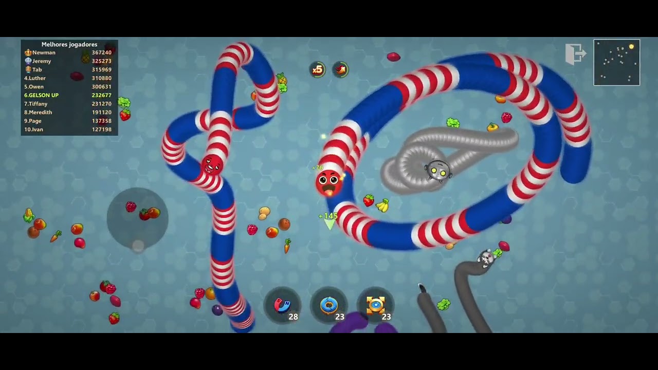 Super COBRA no Joguinho SNAKE ZONE.io😁😁😁