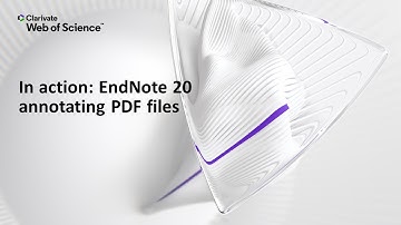 In action: EndNote 20 (Windows) annotating PDF files