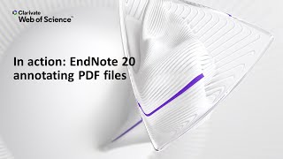 In action: EndNote 20 (Windows) annotating PDF files