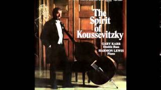 Sergej Koussevitzky Double-Bass Concerto with Orchestra, Gary Karr