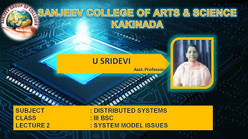 III BSC -SEM6-DISTRIBUTED SYSTEMS -UNIT 1 - SYSTEM MODEL ISSUES