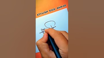 Ahmed name signature || A stylish signature #ahmad #signature #youtube #shorts #trending #viral