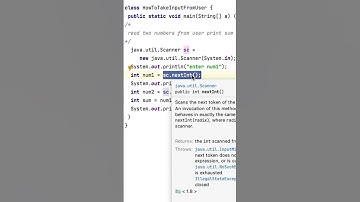 HOW TO READ INPUT FROM USER IN JAVA