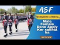 Asf Complete criteria Male Female Dono Apply Ker Sakhta ha