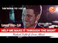 HELP ME MAKE IT THROUGH THE NIGHT MICHAEL BUBLE LOREN ALLRED KARAOKE LOWER KEY 1 0 DUET 
