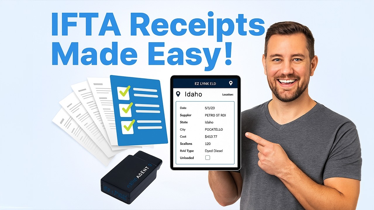 Track Fuel Receipts in Seconds! | EZ LYNK ELD App IFTA Feature Demo