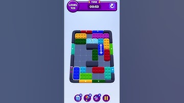 Color Block Jam Level 723 Solution Walkthrough #colorblockjam #gaming #colorblockjamgame #games