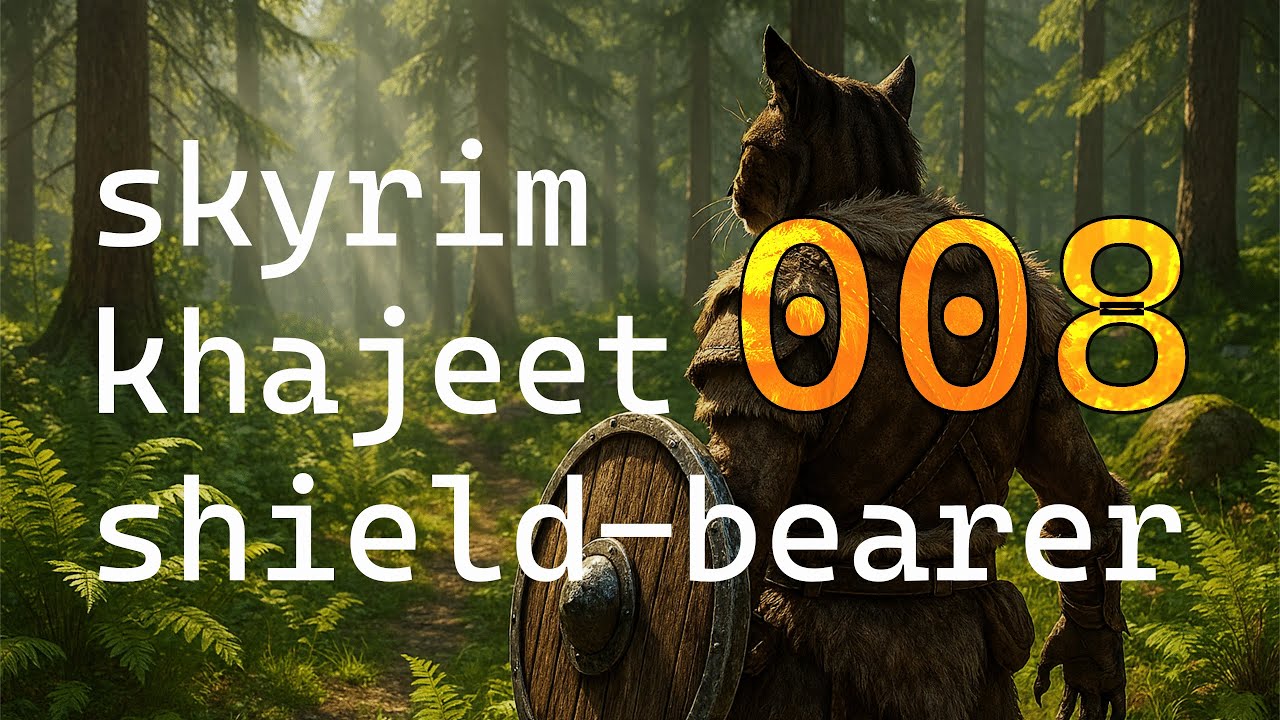 he ran a lil too hard I guess | Khajit Shield-bearer 008