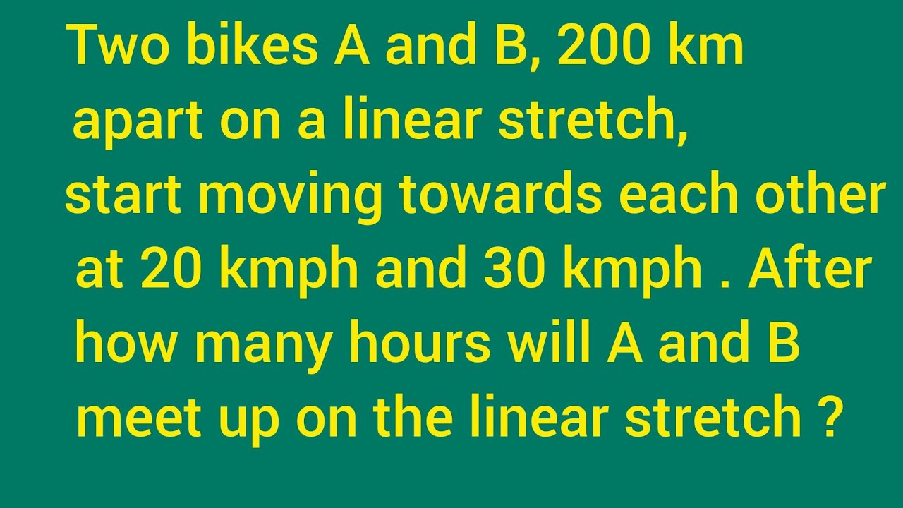 SAT Question / Relative Speed / Time and Distance - YouTube