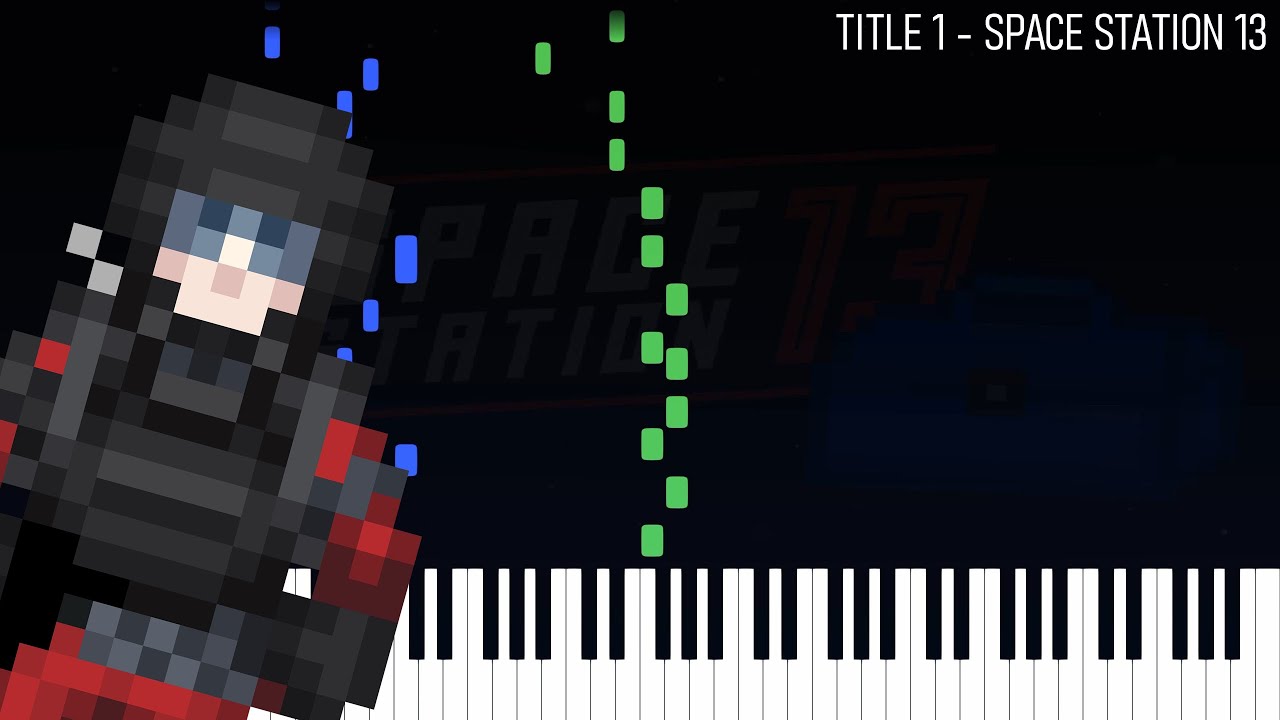 Space Station 13 Music - Title1 (X-Ceed - Flip-flap) - Piano Tutorial