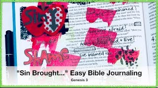 Sin Brought... Easy Bible Journaling