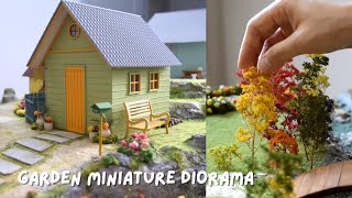 Miniature Wood Cottage & Garden Diorama | Picoworm
