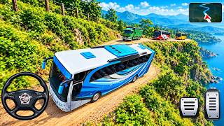 Can the Bus Survive These Mountain Roads? l Bus Simulator Indonesia l BUSSID Gameplay screenshot 1
