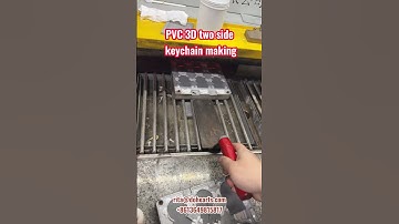 PVC 3D two side keychain badge making machine