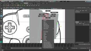 Autodesk Maya modeling a game controller part 2
