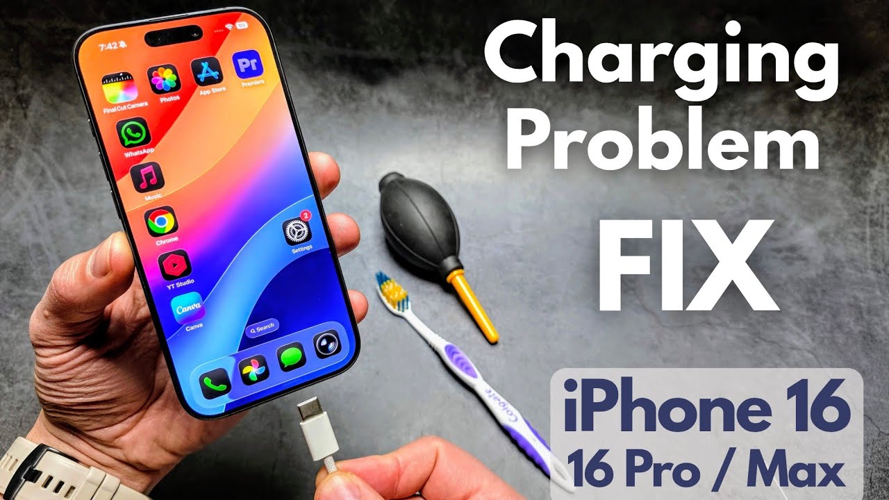 iPhone 16 /16 Pro Charging Problem - SOLVED! Not Charging, Loose Port ...