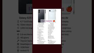 Galaxy S25 Edge vs iPhone 17 Air 🔥 Who Wins? #GalaxyS25 #iPhone17Air #Tech #Shorts #Viral
