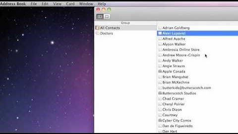 Adding groups to your Address Book