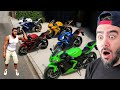 FRANKLIN EN HIZLI MOTORSIKLETLERI YAPTI - GTA 5 MODS