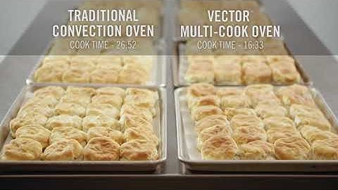 Alto Shaam Vector Multi Cook Oven Biscuit challenge versus convection oven video
