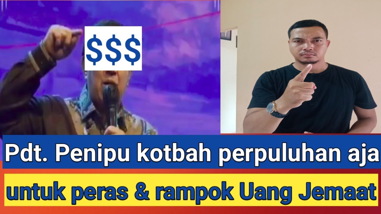 Pendeta penipu!! kerjanya memeras, merampok uang jemaat dari perpuluhan untuk....