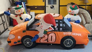 Gemmy home depot race car inflatable