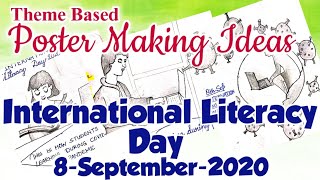 Poster making ideas on INTERNATIONAL LITERACY DAY 2020