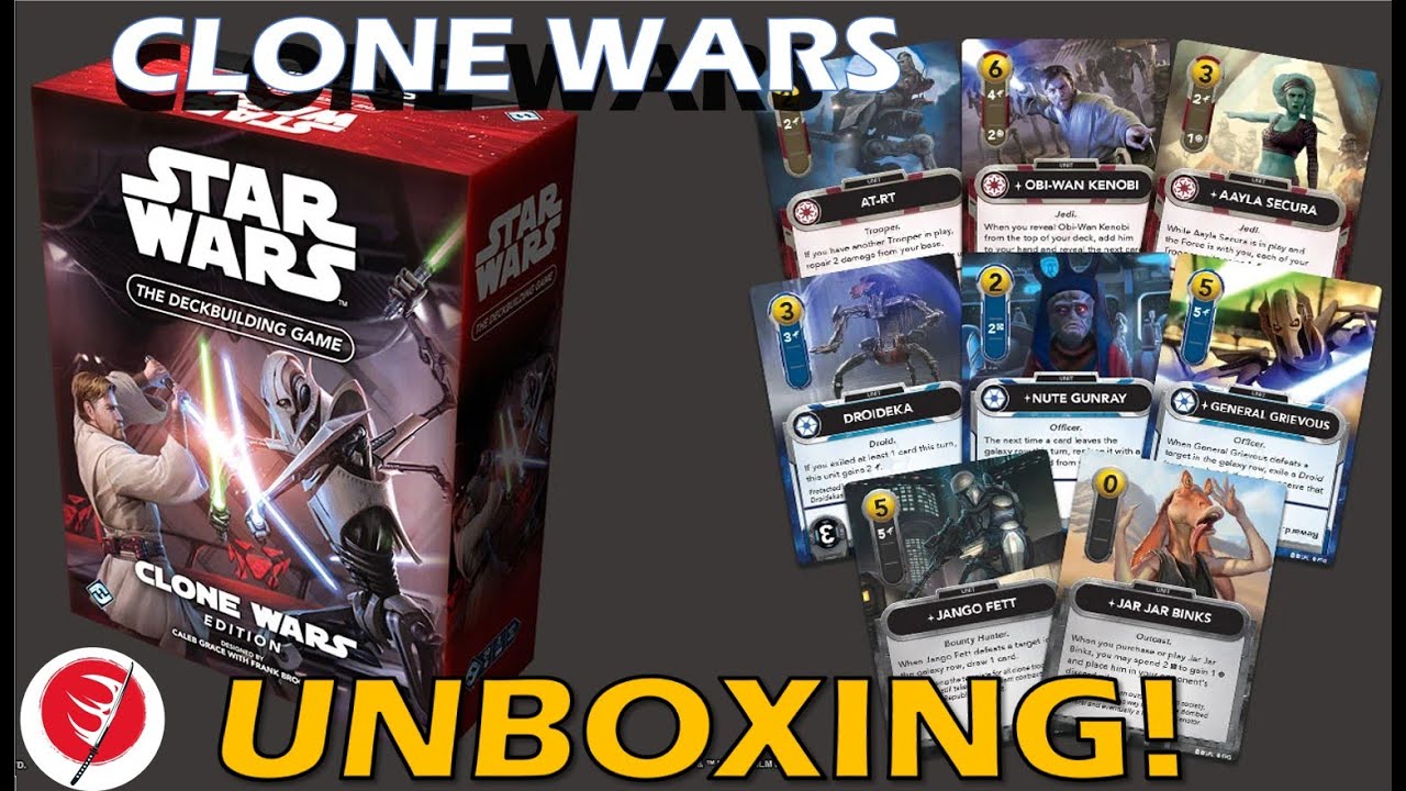 UNBOXING | Clone Wars DeckBuilding Game Star Wars