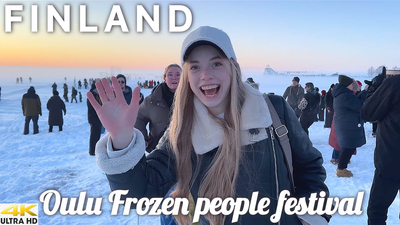 OULU CITY 4K WALKING TOUR - NALLIKARI | FROZEN PEOPLE FESTIVAL CAUGHT ON CAMERA 👀 | FINLAND 2026 