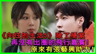 《向往的生活5》除了杨紫，再没有出圈的飞行嘉宾原来有张艺兴助力！向往的生活5杨紫张艺兴