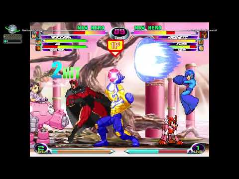 MvC2: Frankmakesfuff - Megaman + IM AAA 2 Button 60% Combo in 1 sec (Meterless) .:1.29.26:.