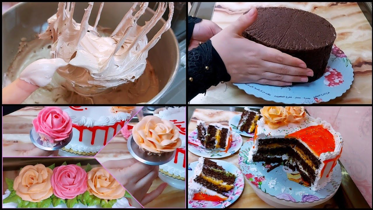 كيكة الكاكاو الداكنه🍫 سهله وبسبطه كيكه قياس٢٠ اكو سر بعمل الكيك محد يعلمه