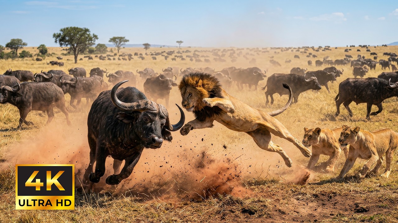 4K African Wildlife: Okavango Delta Exploration With Calming Music & Scenic Views