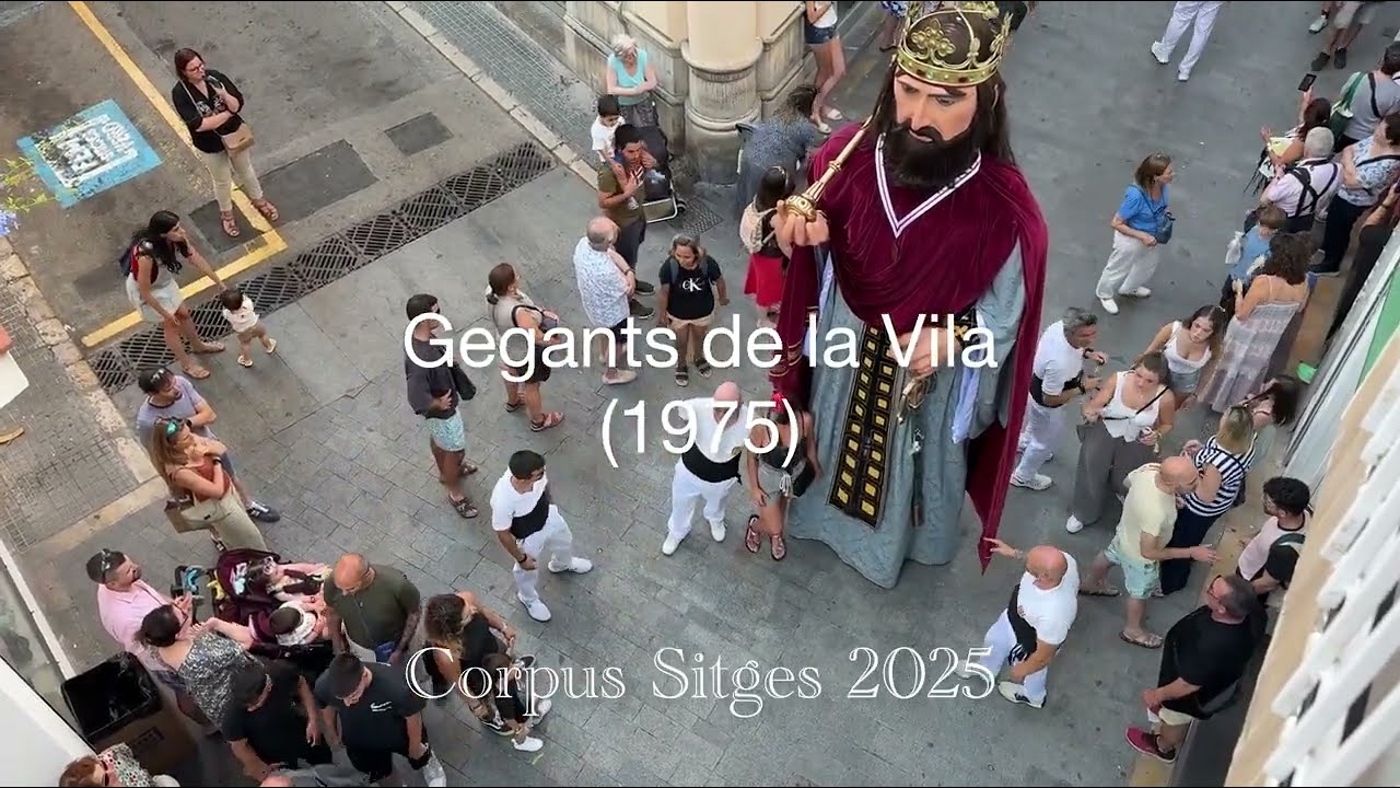 Sortida dels Gegants de la Vila (1975) - #Sitges 21/06/2025 #gegants #corpuschristi