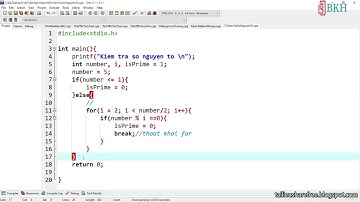Bài tập Kiểm tra số nguyên tố trong lập trình C #laptrinh #education